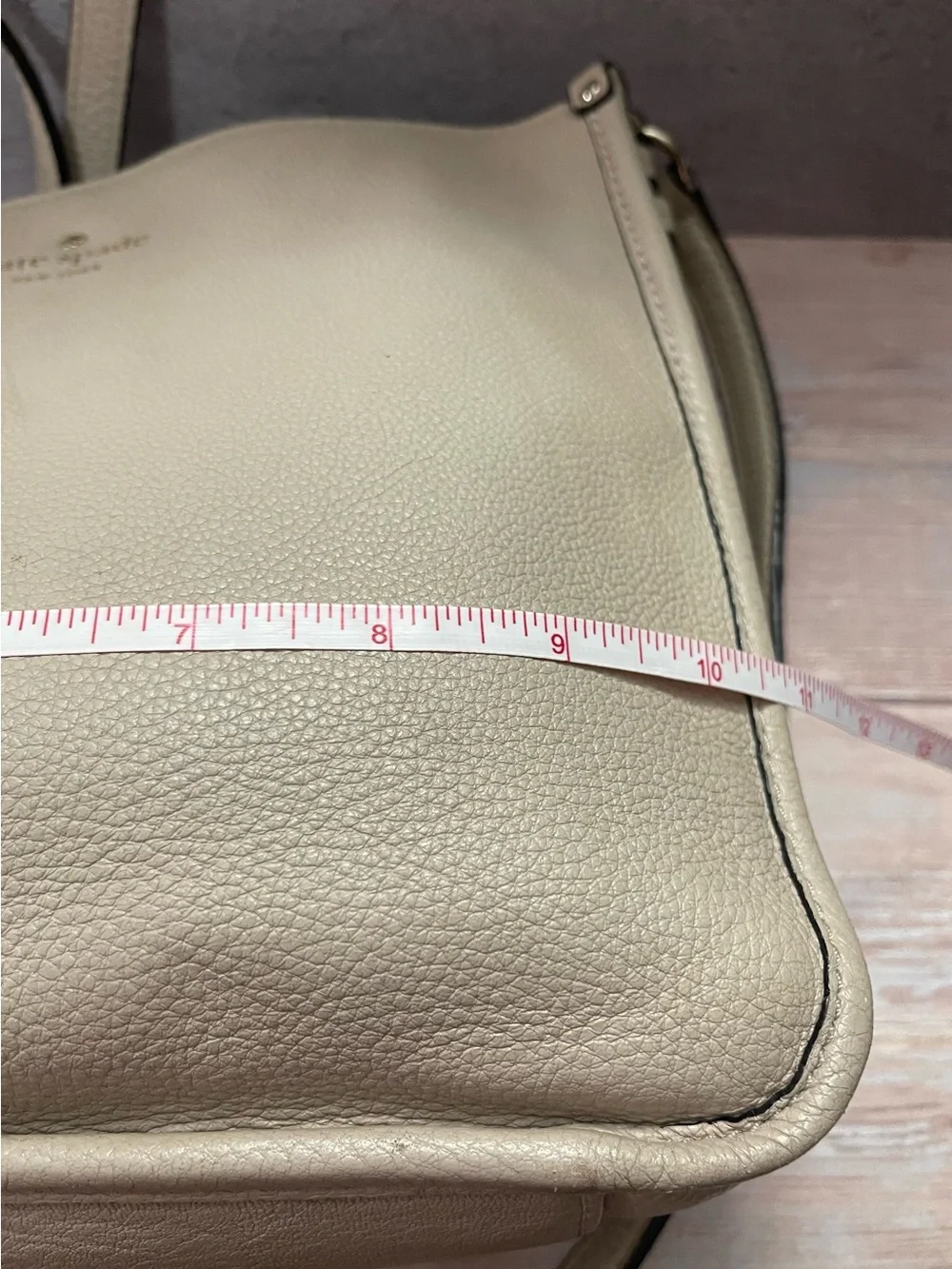 Kate Spade Tan Pebbled Leather Shoulder Crossbody Bag